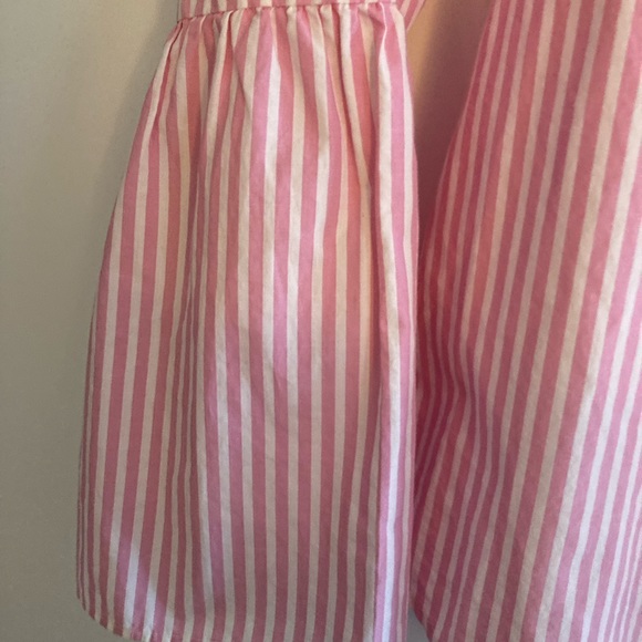 J. Crew Striped Bell Sleeve Blouse in Pink and White Size 14 - Picture 3 of 4